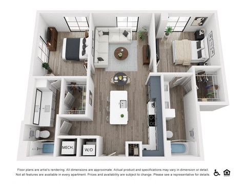 B6 bedroom floorplan